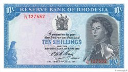 10 Shillings RHODESIEN  1966 P.27a fST+