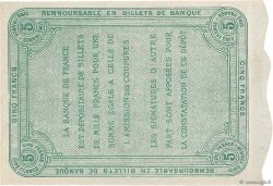 5 Francs FRANCE regionalism and various Châlon-Sur-Saône 1870 JER.71.01B AU-