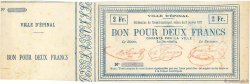 2 Francs FRANCE Regionalismus und verschiedenen Épinal 1871 JER.88.02B