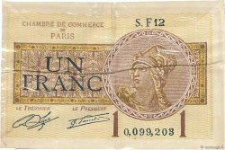 1 Franc Publicitaire FRANCE régionalisme et divers Paris 1920 JP.097.23 pr.SUP