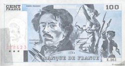 100 Francs DELACROIX 442-1 & 442-2 Fauté FRANCE  1994 F.69ter.01b
