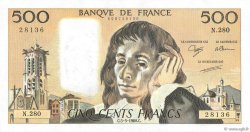 500 Francs PASCAL Fauté FRANCE  1988 F.71.39