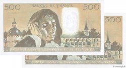 500 Francs PASCAL Consécutifs FRANCE  1993 F.71.52-412 AU