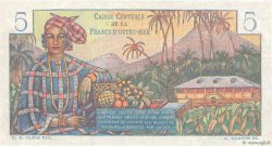 5 Francs Bougainville AFRIQUE ÉQUATORIALE FRANÇAISE  1946 P.20B MBC+