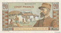 20 Francs Émile Gentil AFRIQUE ÉQUATORIALE FRANÇAISE  1946 P.22 VZ+