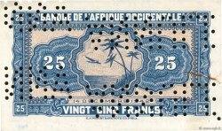25 Francs Spécimen FRENCH WEST AFRICA  1942 P.30as fVZ