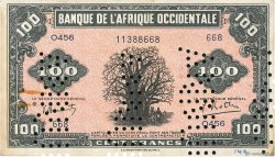 100 Francs Spécimen FRENCH WEST AFRICA (1895-1958)  1942 P.31as VF