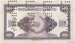 1000 Francs Spécimen FRENCH WEST AFRICA  1942 P.32as VZ
