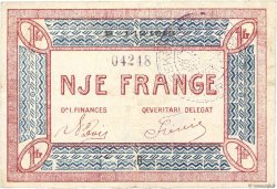 1 Franc ALBANIA  1918 PS.150a BC+