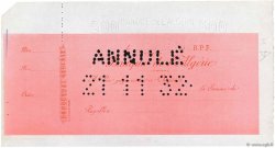 100 Francs Annulé ALGERIA  1932 P.-- XF