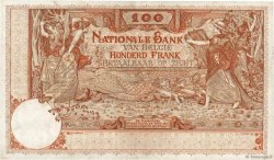 100 Francs BELGIUM  1910 P.071 VF
