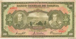 500 Bolivianos BOLIVIEN  1928 P.126b fS