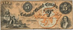 5 Dollars CANADá
 Toronto 1839 PS.1670 BC