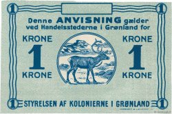 1 Krone Épreuve GROENLAND  1913 P.13 SPL