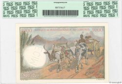 1000 Francs Spécimen MADAGASKAR  1950 P.048as fST+