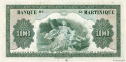 100 Francs Annulé MARTINIQUE  1945 P.19s MBC