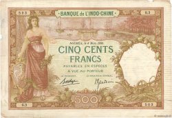 500 Francs NOUVELLE CALÉDONIE  1938 P.38 MB