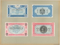 1 et 2 Francs Épreuve FRENCH GUIANA  1917 P.05 et 06 UNC