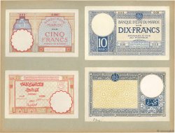 5 et 10 Francs Épreuve MAROKKO  1922 P.11p/23Aap fST