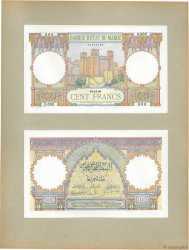 100 Francs Épreuve MARUECOS  1930 P.20p FDC