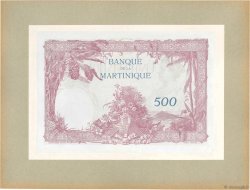 500 Francs Épreuve MARTINIQUE  1932 P.14p FDC