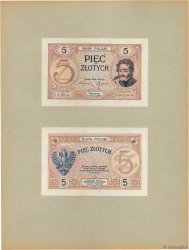 5 Zlotych Épreuve POLONIA  1938 P.053p FDC