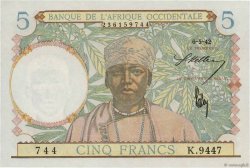 5 Francs AFRIQUE OCCIDENTALE FRANÇAISE (1895-1958)  1942 P.25