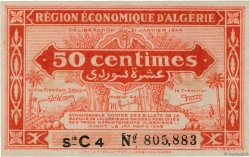 50 Centimes ALGERIA  1944 P.097a FDC