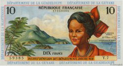 10 Francs FRENCH ANTILLES  1964 P.08b FDC