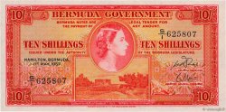 10 Shillings BERMUDA  1957 P.19b FDC