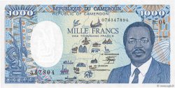 1000 Francs CAMEROON  1987 P.26a AU