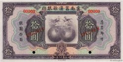 10 Dollars Spécimen CHINE  1929 PS.2998s NEUF