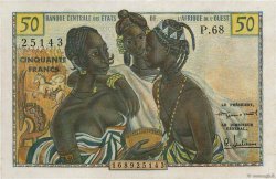 50 Francs WEST AFRICAN STATES  1958 P.001 AU