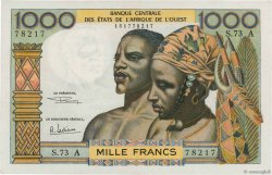 1000 Francs WEST AFRICAN STATES  1966 P.103Af UNC-