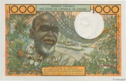 1000 Francs WEST AFRIKANISCHE STAATEN  1966 P.103Af fST+