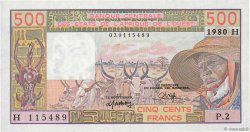 500 Francs WEST AFRICAN STATES  1980 P.605Hb UNC