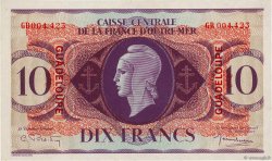 10 Francs GUADELOUPE  1944 P.27a AU