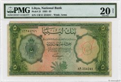 5 Pounds LIBIA  1955 P.21 q.MB
