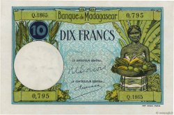 10 Francs MADAGASCAR  1948 P.036 UNC