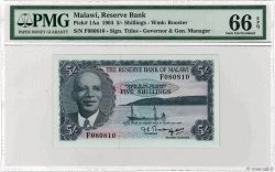 5 Shillings MALAWI  1964 P.01Aa FDC