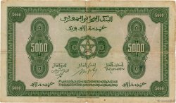 5000 Francs MOROCCO  1943 P.32 G