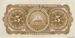 5 Cordobas NICARAGUA  1951 P.093c UNC-