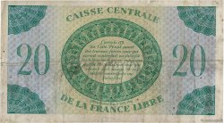 20 Francs SAINT PIERRE ET MIQUELON  1943 P.12 pr.TTB