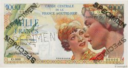 1000 Francs Union Française Spécimen SAINT PIERRE E MIQUELON  1946 P.28s q.FDC
