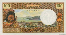 100 Francs TAHITI  1973 P.24b SC