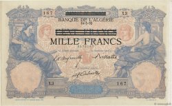 1000 Francs sur 100 Francs Non émis TUNESIEN  1942 P.31 fST+