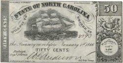 50 Cents ÉTATS-UNIS D AMÉRIQUE Raleigh 1862 PS.2358a