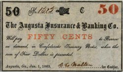 50 Cents VEREINIGTE STAATEN VON AMERIKA Augusta 1863  fST