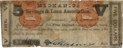 5 Dollars ÉTATS-UNIS D AMÉRIQUE Savannah 1862 