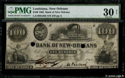 100 Dollars Annulé UNITED STATES OF AMERICA New Orleans 1862  VF